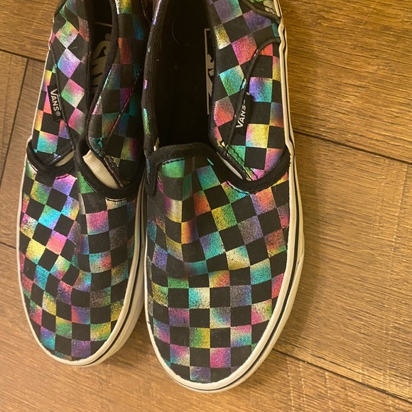 Rainbow Checkered Vans - Picture 3 of 4
